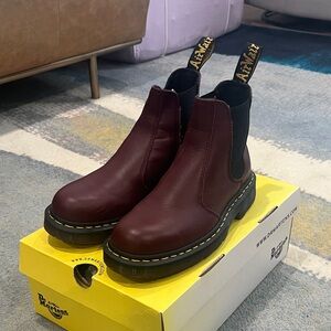 Dr. Martens Dark Red Chelsea Boots